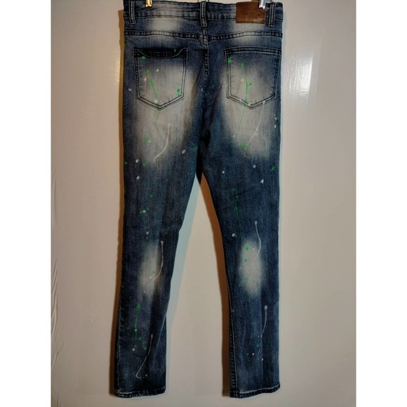 WAIMEA skinny fit destructed destroyed jeans youth size 20 - Picture 4 of 6